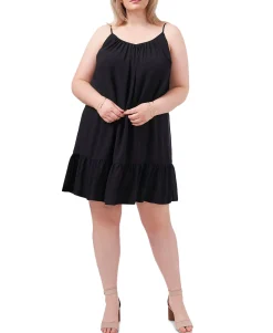 Women's Plus Ruffled-Hem Dress