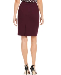 Women's Plus Soft Crepe Pencil Skirt