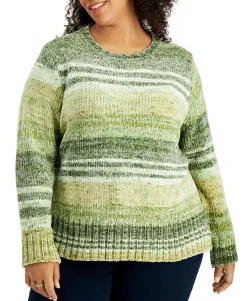 Women's Plus Space-Dyed Sweater