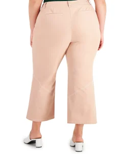 Women's Plus Straight-Leg Ankle Pants