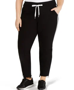Women's Plus Striped Step-Hem Pants