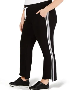 Women's Plus Striped Step-Hem Pants