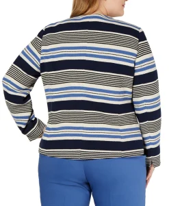 Women's Plus Striped Tulip Jacket