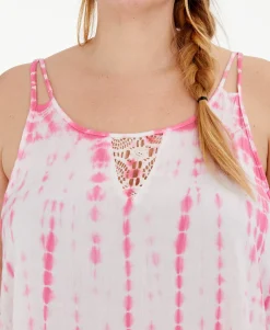 Women's Plus Tie-Dye Dress Swim Cover-Up