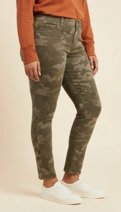 Women's Plus Trendy 311 Camo-Print Shaping Skinny Jeans