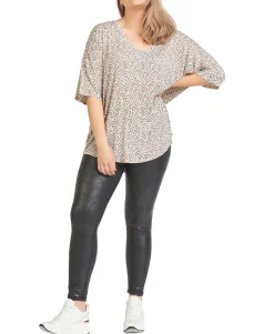 Women's Plus Trendy Animal-Print Top