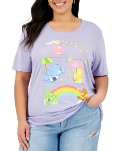 Women's Plus Trendy Care Bears Graphic T-Shirt