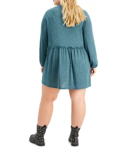 Women's Plus Trendy Hacci Babydoll Dress