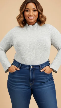 Women's Plus Trendy Hacci Turtleneck Sweater