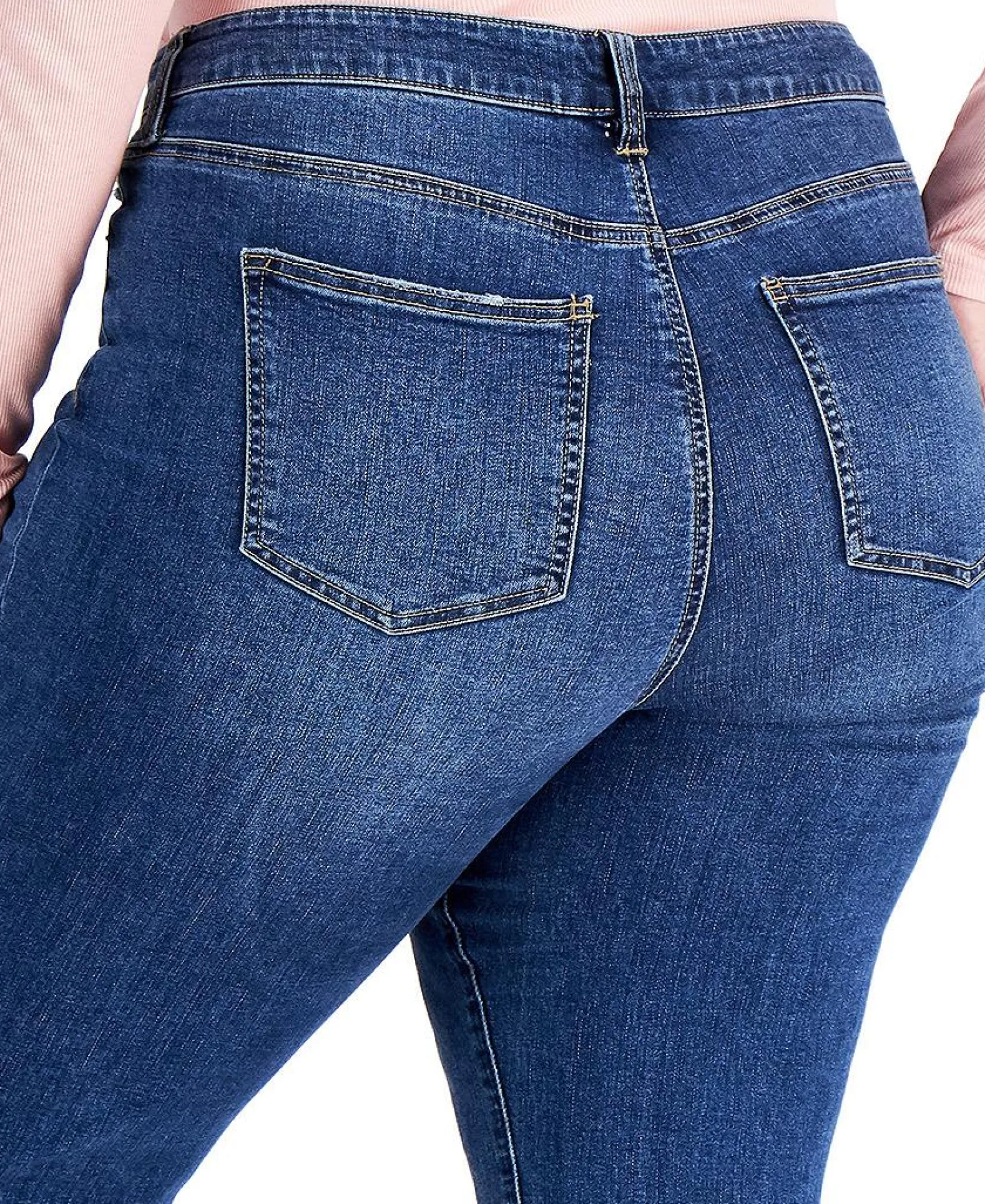 Women's Plus Trendy Ripped Girlfriend Jeans