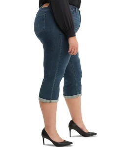 Women's Plus Trendy Shaping Capri Jeans