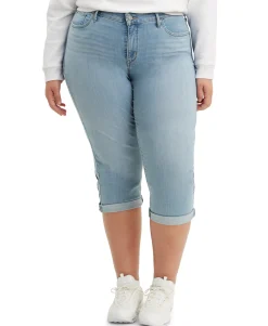 Women's Plus Trendy Shaping Capri Jeans