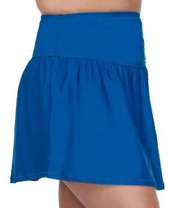 Women's Plus Trendy Solids Bravo Swim Skirt