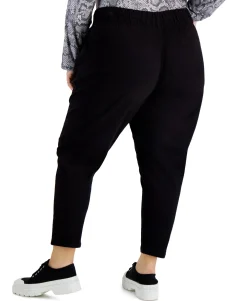 Women's Plus Trendy Zip-Pocket Pull-On Pants