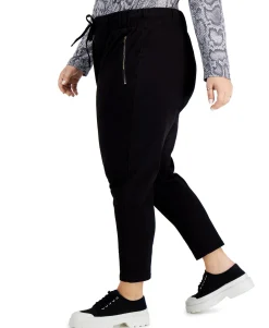Women's Plus Trendy Zip-Pocket Pull-On Pants