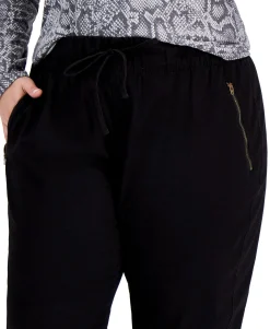 Women's Plus Trendy Zip-Pocket Pull-On Pants