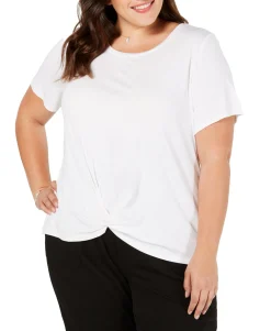 Women's Plus Twist-Hem T-Shirt
