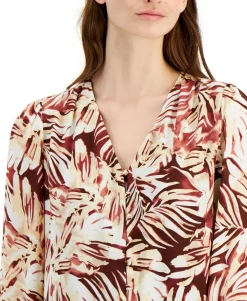 Women's Printed Button-Front Shirt