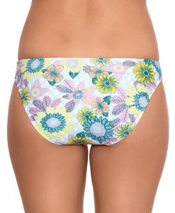 Women's Printed Cut-Out Hipster Bikini Bottoms