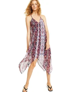 Women's Printed Handkerchief-Hem Dress