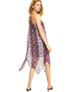 Women's Printed Handkerchief-Hem Dress