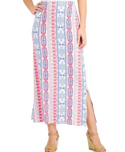 Women's Printed Knit Maxi Skirt