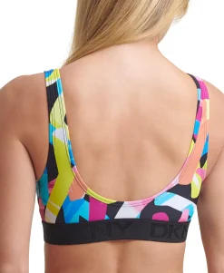 Women's Printed Logo Bikini Top