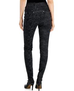 Women's Printed Pull-On Ponté-Knit Pants