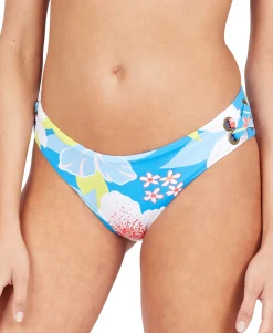 Women's Printed She Just Shines Lace-Up Bikini Bottoms