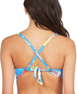 Women's Printed She Just Shines Triangle Bikini Top
