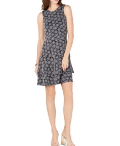 Women's Printed Tiered Dress