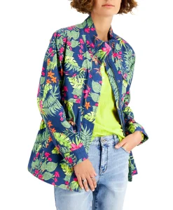 Women's Printed Utility Jacket