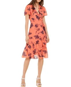 Women's Printed Wrap Dress