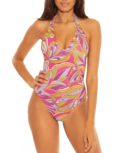 Women's Psychedelica Halter One-Piece Swimsuit