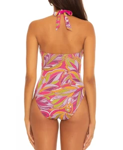 Women's Psychedelica Halter One-Piece Swimsuit