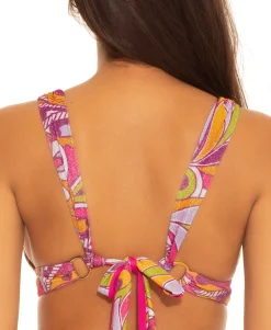 Women's Psychedelica Shirred Bikini Top
