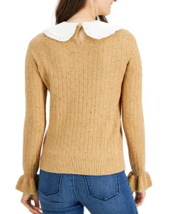 Women's Removable Collar Knit Sweater