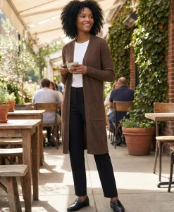 Women's Ribbed Duster Cardigan