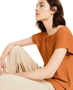 Women's Ribbed High-Low Tunic