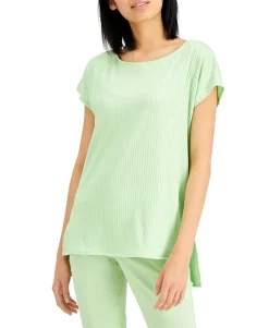 Women's Ribbed High-Low Tunic