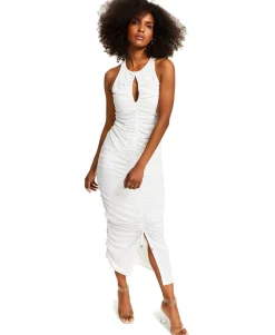 Women's Ruched Keyhole Top