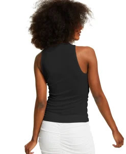 Women's Ruched Keyhole Top