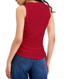 Women's Ruched Side-Tie Tank Top