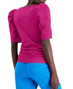 Women's Ruched V-Neck Top