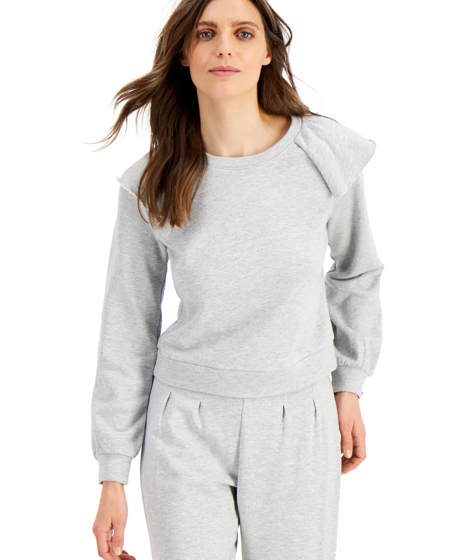Women's Ruffled Sweatshirt