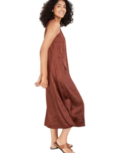 Women's Satin Midi Dress