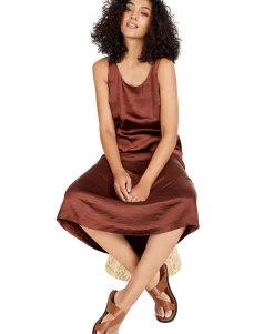 Women's Satin Midi Dress