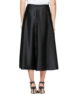 Women's Satin Midi Skirt