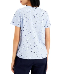 Women's Scattered Stars Cotton T-Shirt