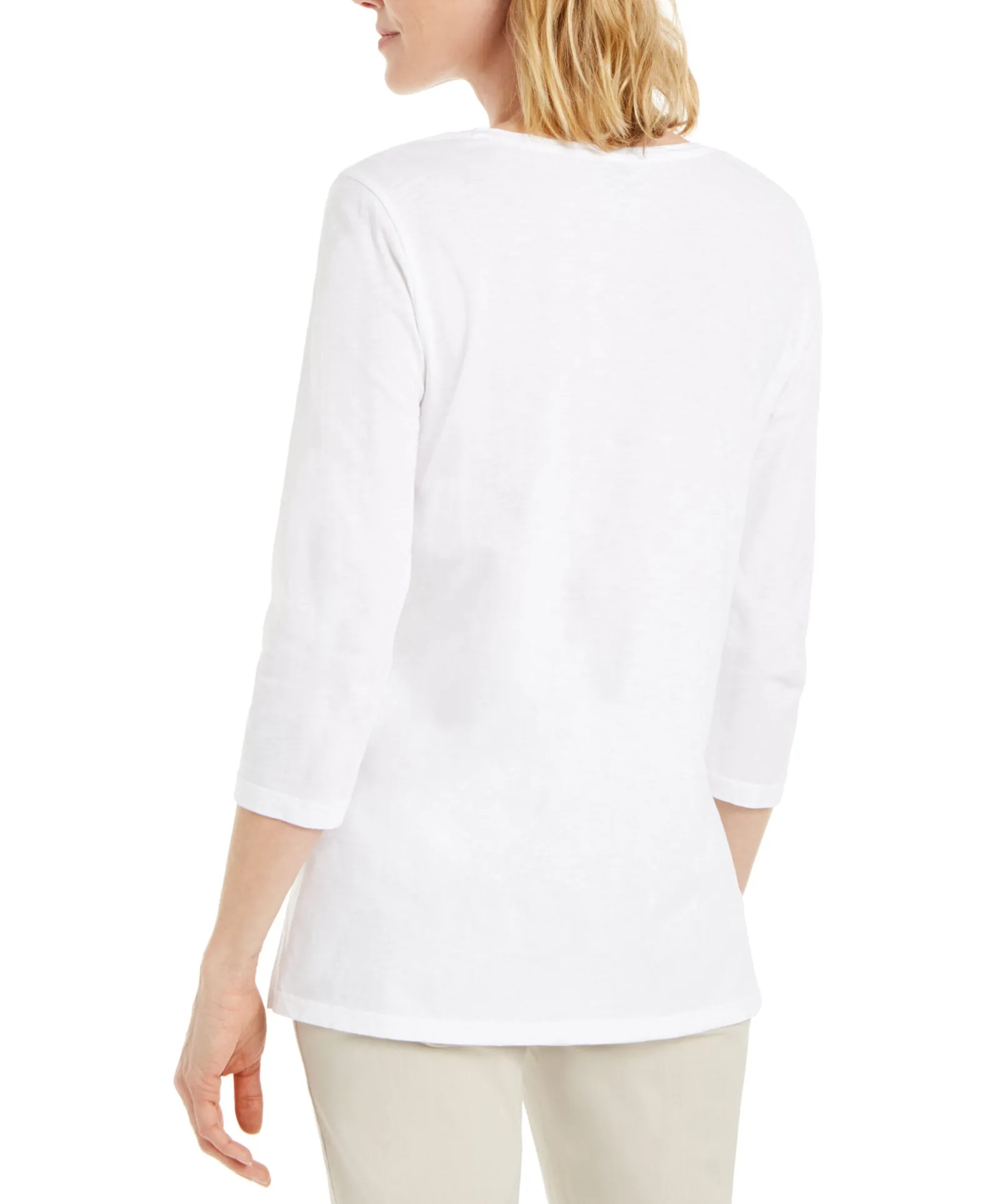 Women's Sequined Scoop-Neck Top